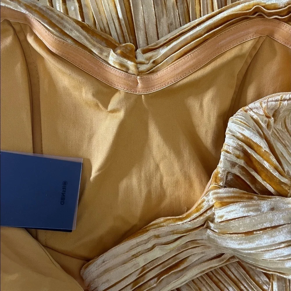 NBD Danica Mini Dress in Saffron Yellow - Picture 8 of 14